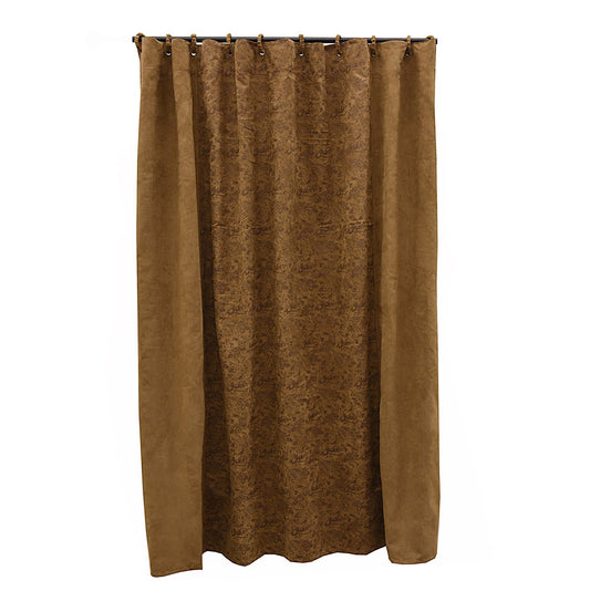 Small Paisley - Shower Curtain - Tan