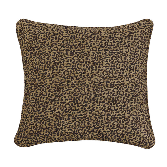 Adrienne - Chenille Euro Sham - Tan / Brown