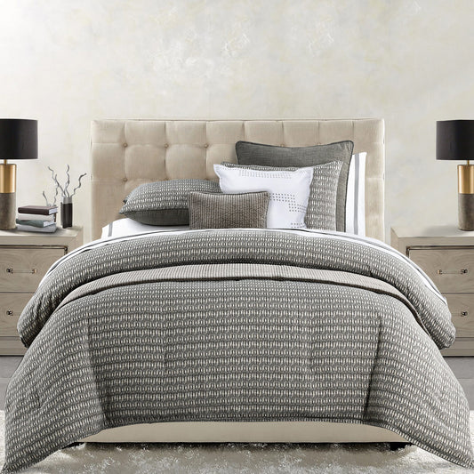 Fenton - Queen Comforter Set (Set of 3) - Taupe / Gray / Cream