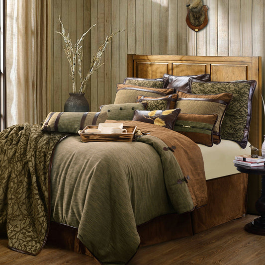 Highland Lodge - King Comforter Set (Set of 5) - Brown