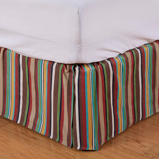 Tammy - Queen Stripe Bed Skirt - Multicolor