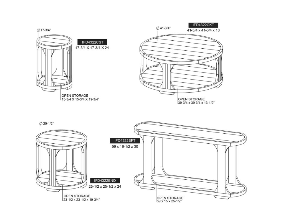IFD4222 Balam Occasional Set