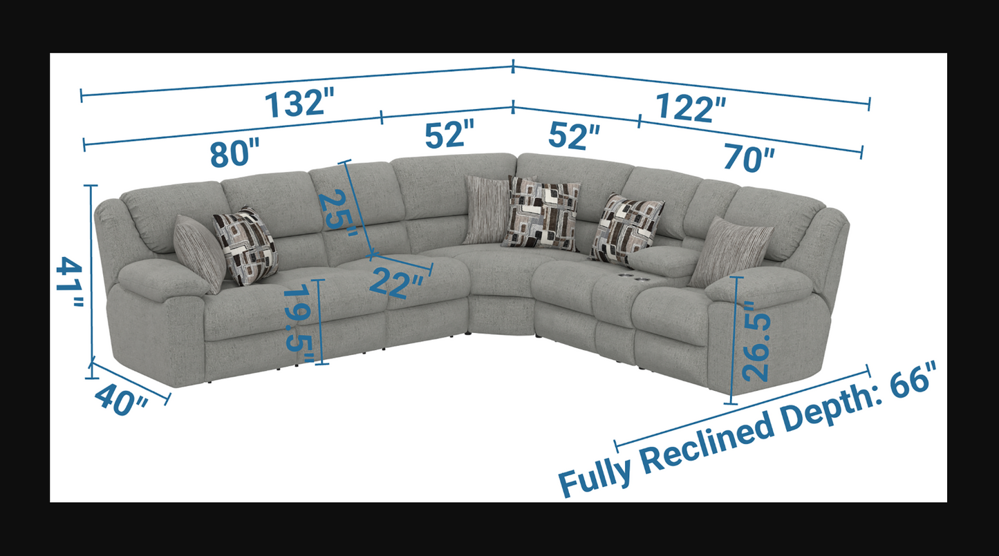 Quinn Reclining Sectional by Catnapper
