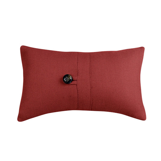 Prescott - Small Oblong Lumbar Pillow - Red