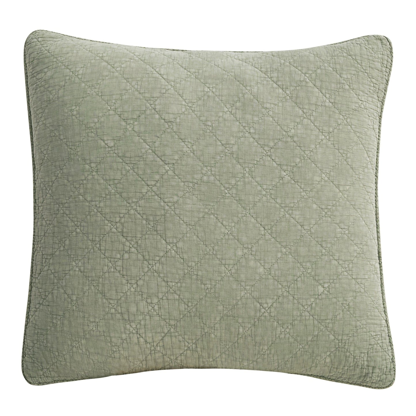 Cotton Gauze - Stonewashed Euro Sham - Celadon