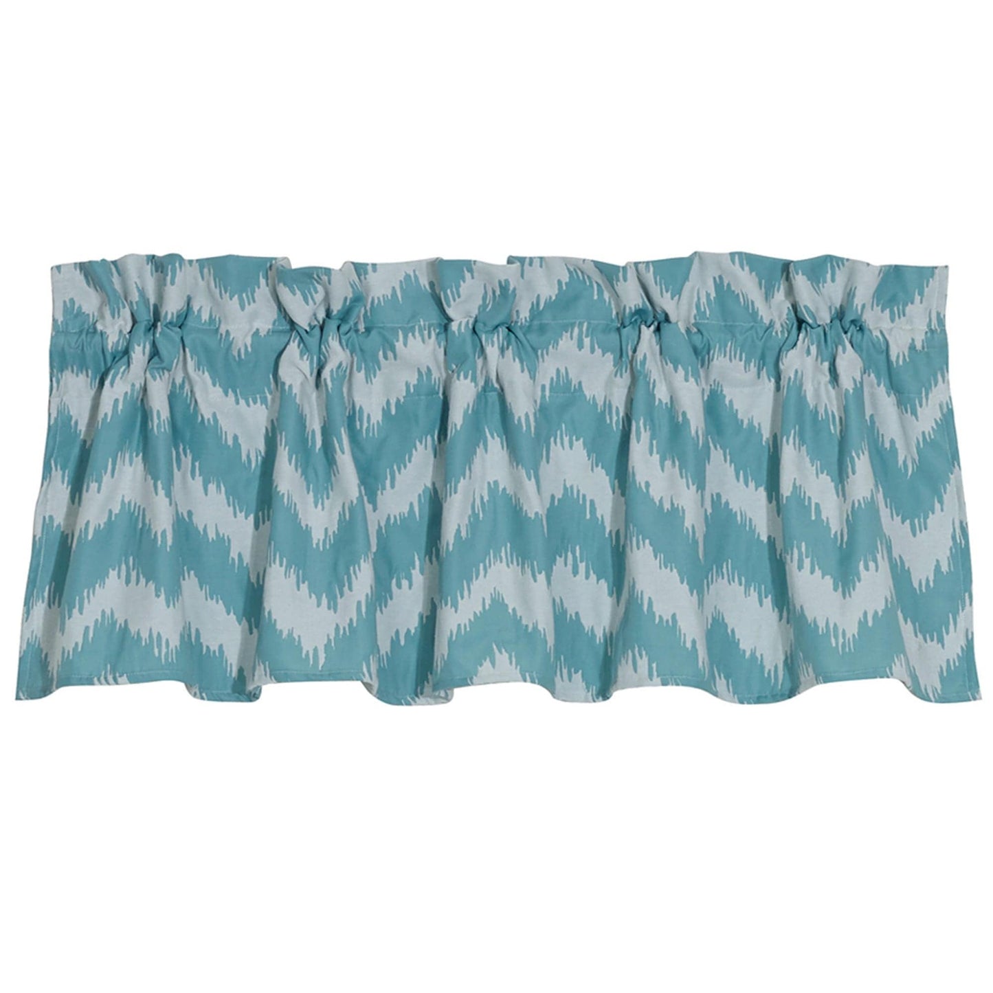 Catalina - Chevron Valance - Blue & White