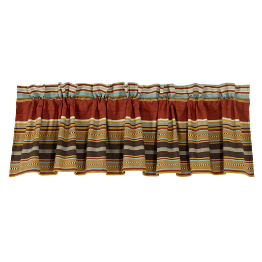 Calhoun - Serape Stripe Valance - Red / Brown