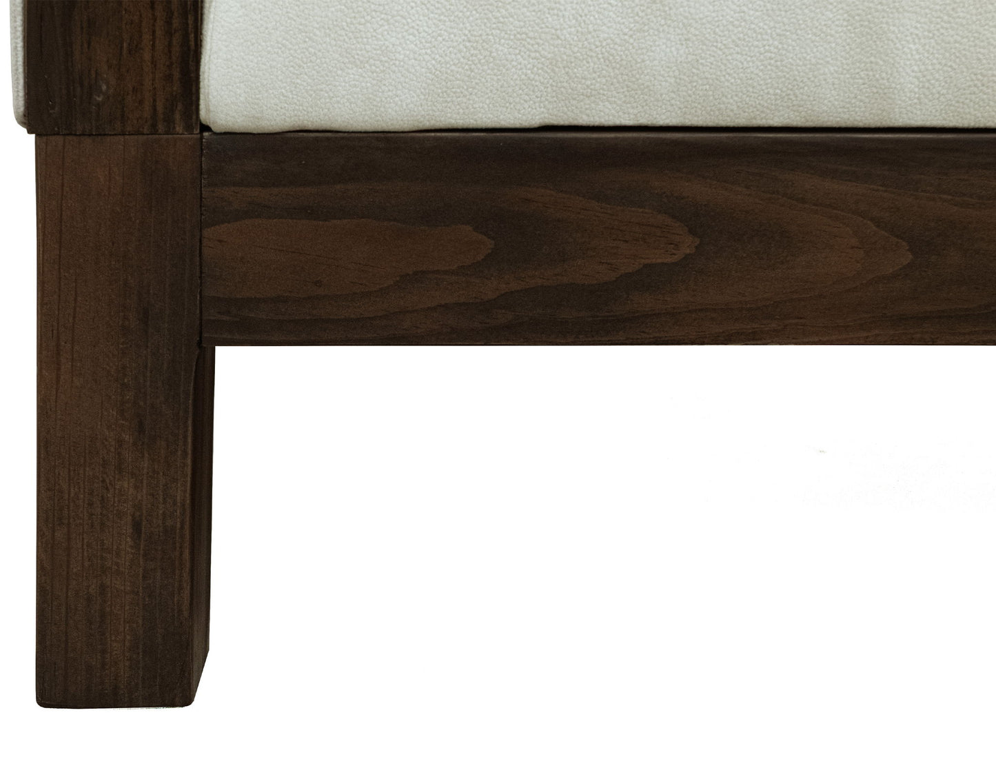 Raramuri - Loveseat - White / Dark Brown