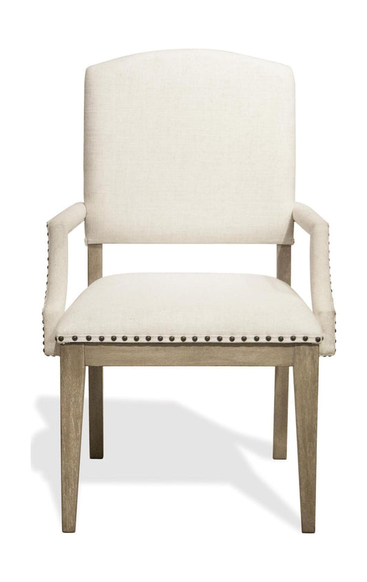 Myra - Upholstered Arm Dining Chair (Set of 2) - Natural