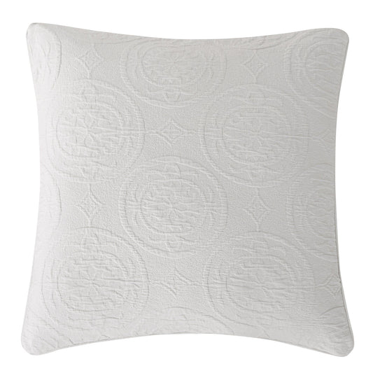 Verona Matelasse - Euro Sham - Vintage White