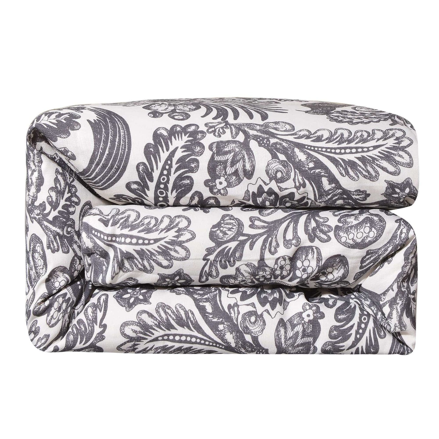 Augusta Toile - Queen Comforter Set (Set of 3) - Black / White