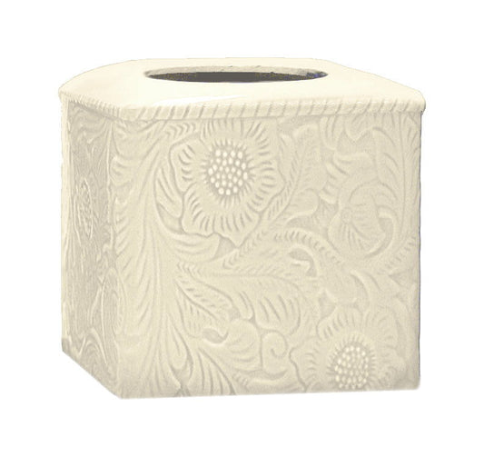 Savannah - Ceramic Tissue Box Cover - Cream