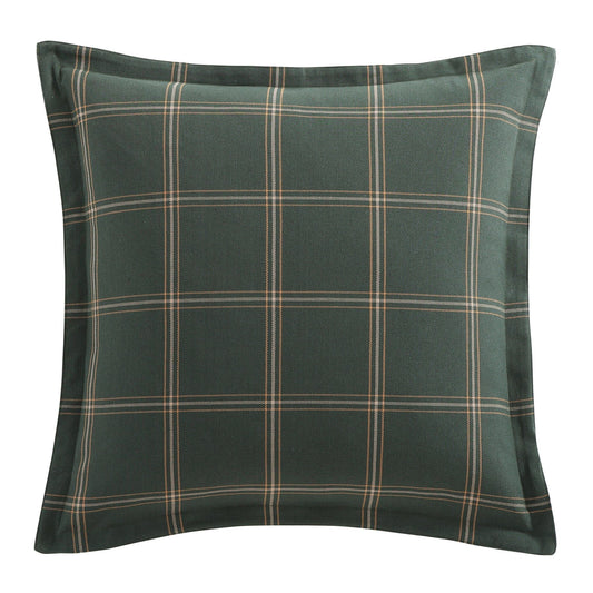 Windowpane - Plaid Euro Sham - Hunter Green