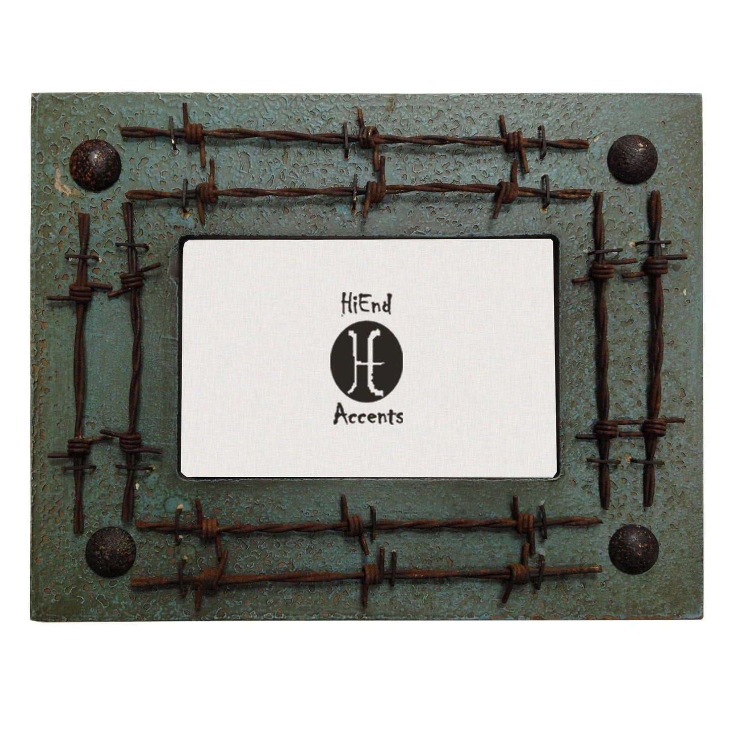 Barbwire - 4" x 6" Double Barbwire - Turquoise