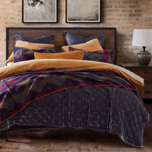 Gila - Wool Blend Throw Blanket - Multi Color
