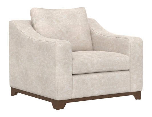 Natural Parota - Armchair - Marfil