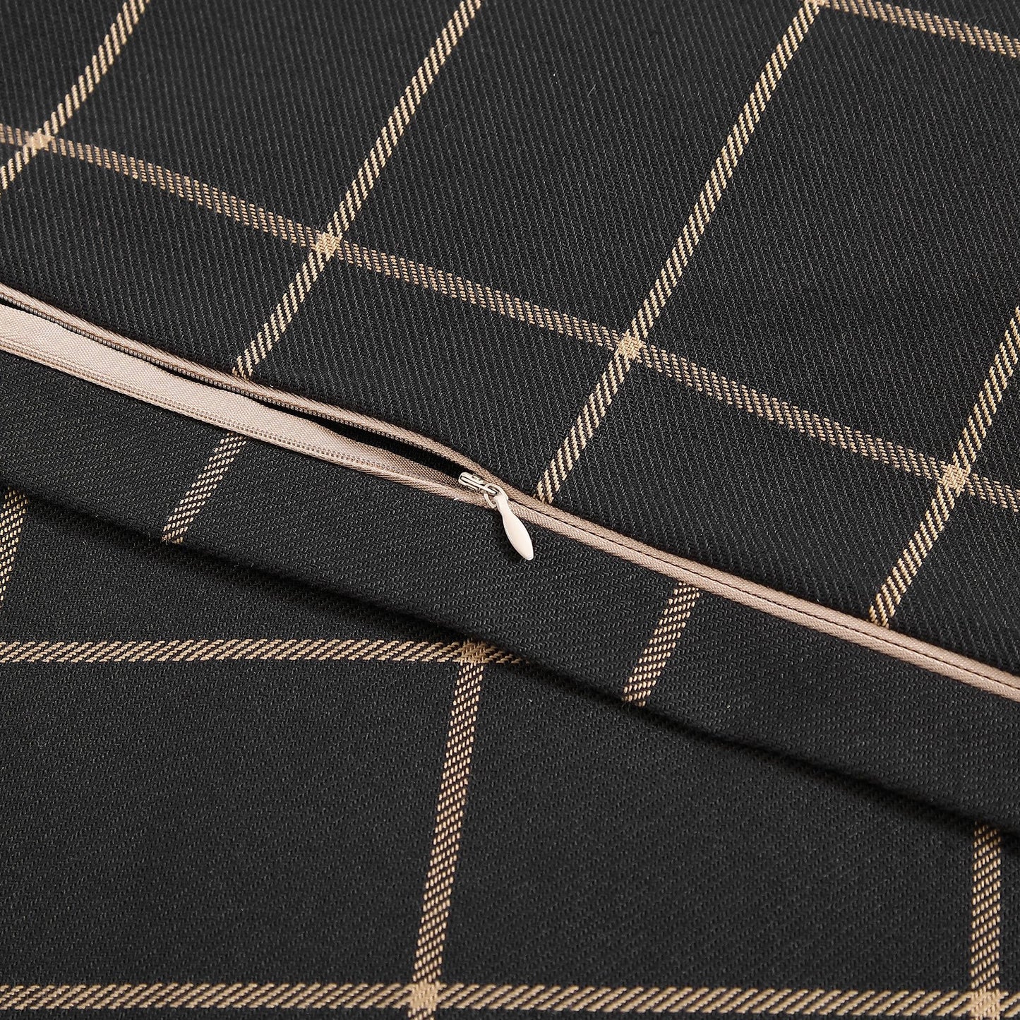 Windowpane - Plaid Euro Sham - Black