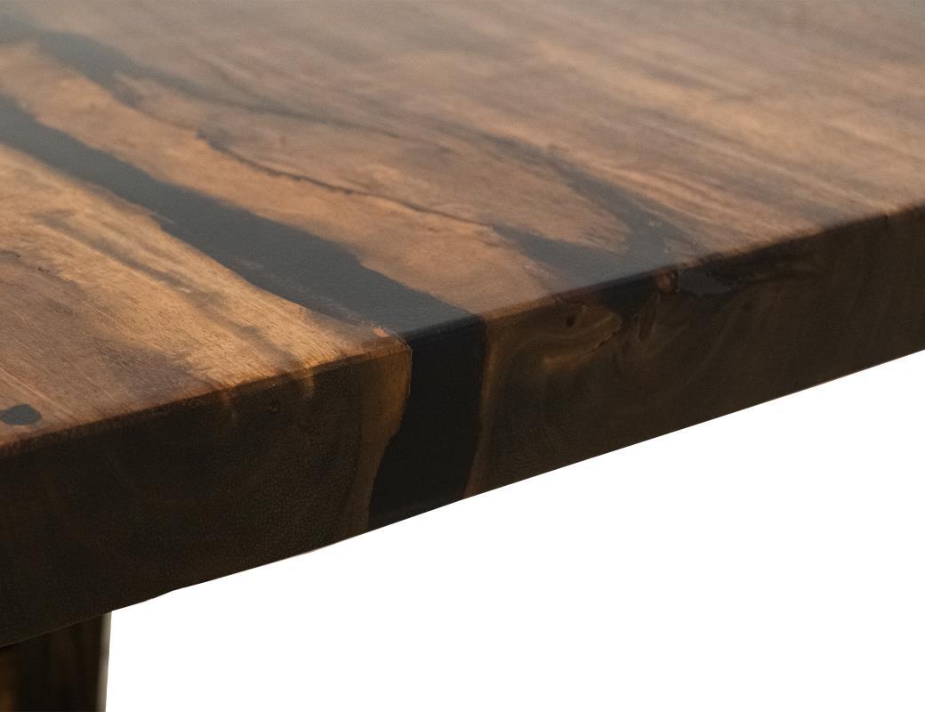 Forge - Rectangular Dining Table (Live Edge) - Brown