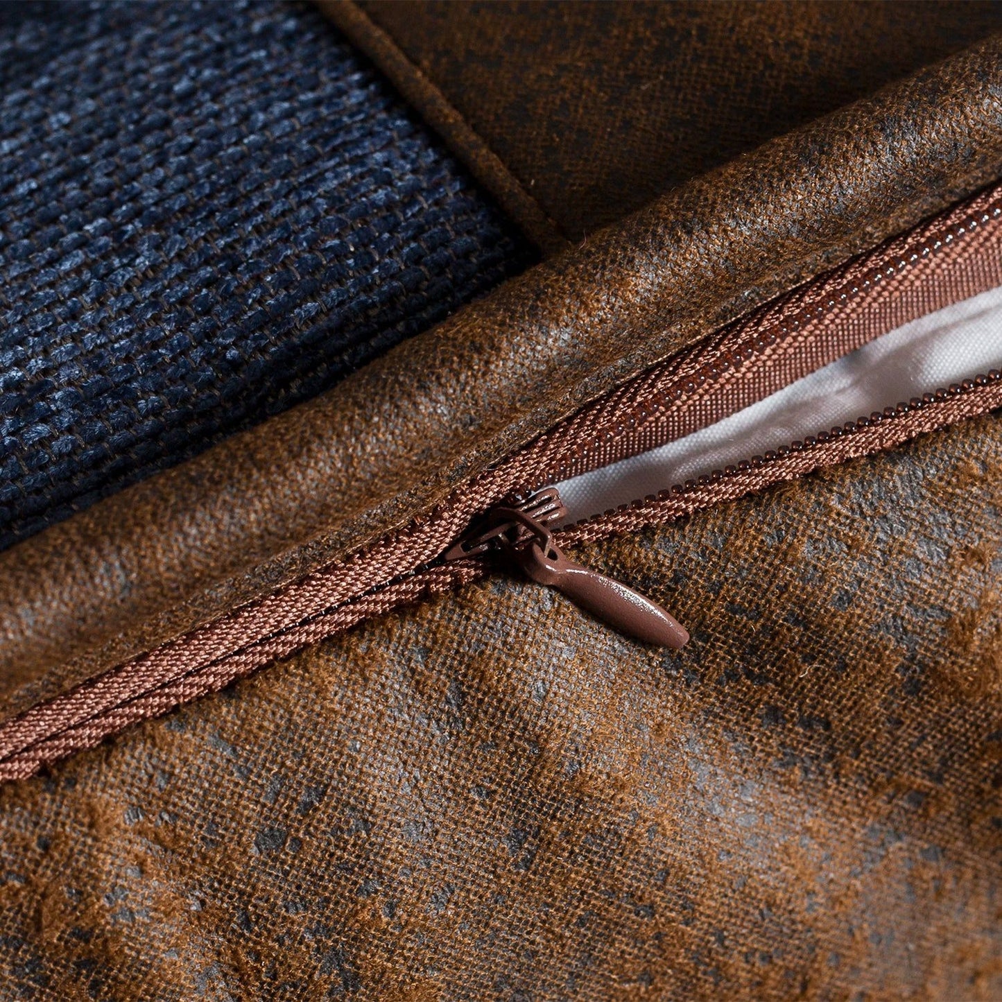 Estes - Chenille Reversible Euro Sham - Blue