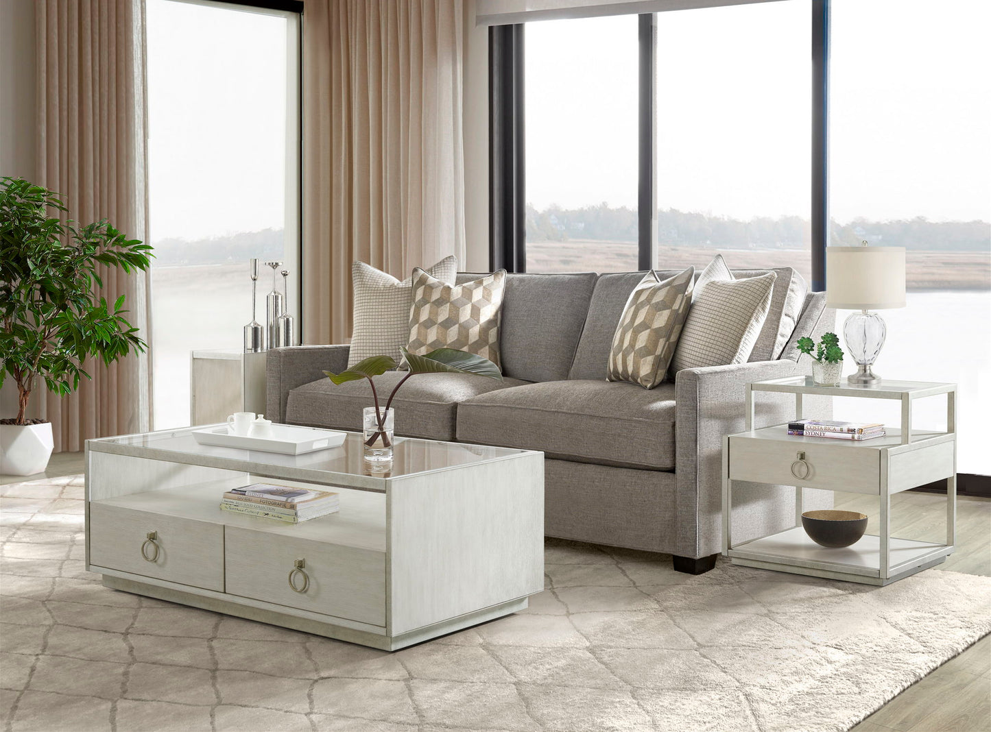 Maisie - Rectangular Cocktail Table - Champagne