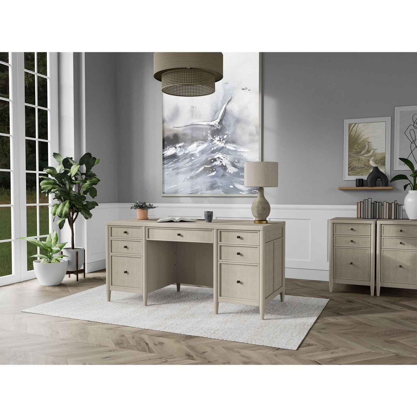Maren - Executive Desk - Beige