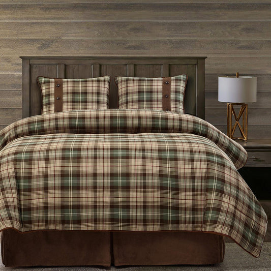 Huntsman - Queen Comforter Set (Set of 4) - Brown / Tan