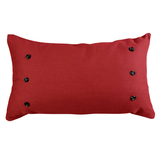 Prescott - Large Oblong Lumbar Pillow - Red