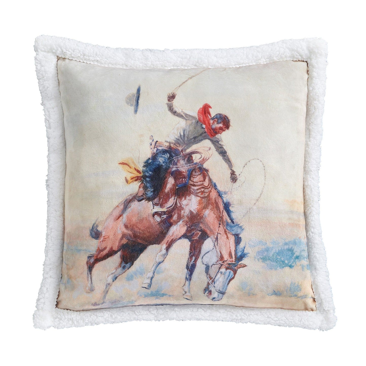 Campfire - Buster Campfire Sherpa Pillow - Multi Color