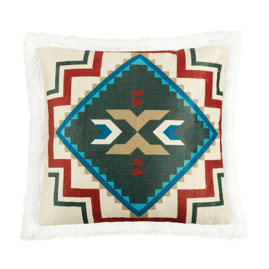 Campfire - Spirit Valley Campfire Sherpa Pillow - Multi Color