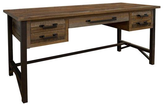 Loft - Desk - Two Tone Gray / Brown