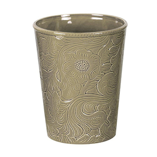 Savannah - Ceramic Wastebasket - Taupe