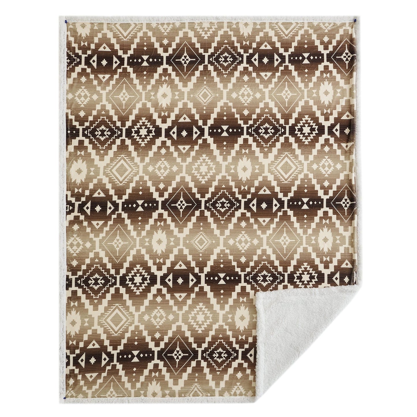 Campfire - Chalet Aztec Campfire Sherpa Throw - Multi Color