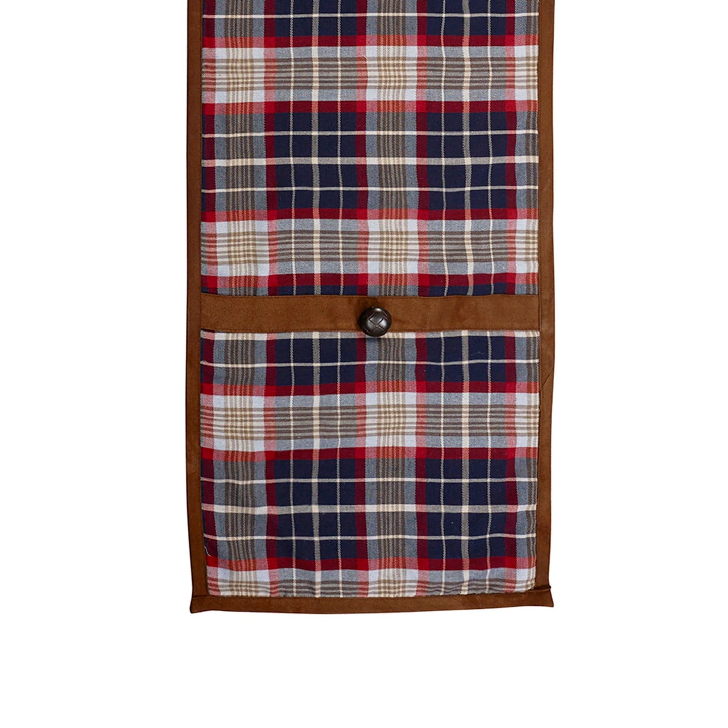 South Haven - Plaid Suede Runner - Blue / Red
