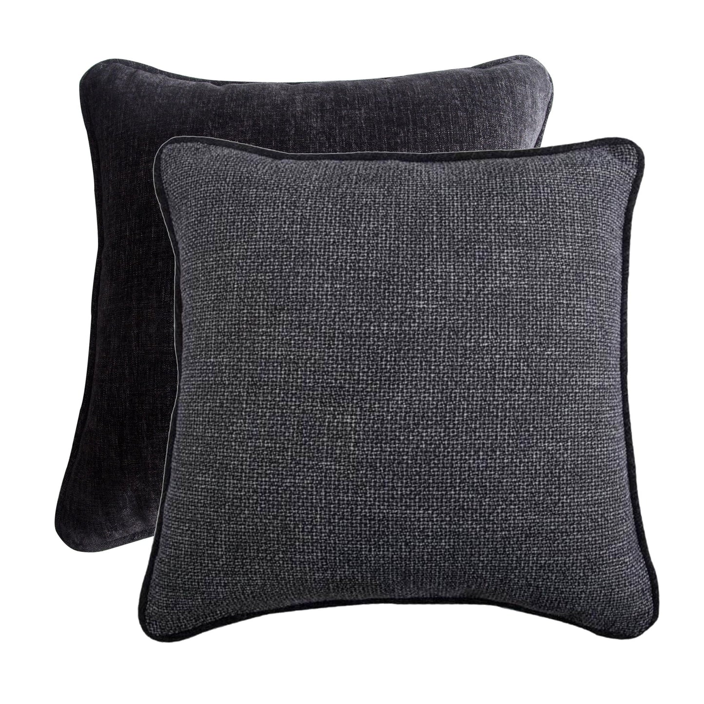 Hamilton - Reversible Euro Sham - Black / Gray