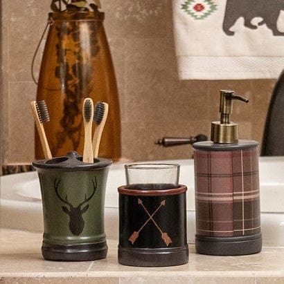 Aztec Bear - Countertop Bathroom Set (Set of 3) - Multi Color