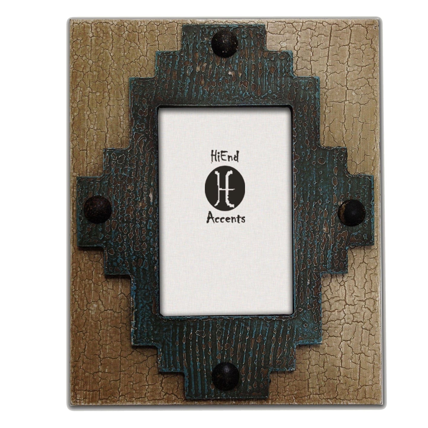 Picture Frame - 4" x 6" Santa Fe Center Picture Frame - Turquoise