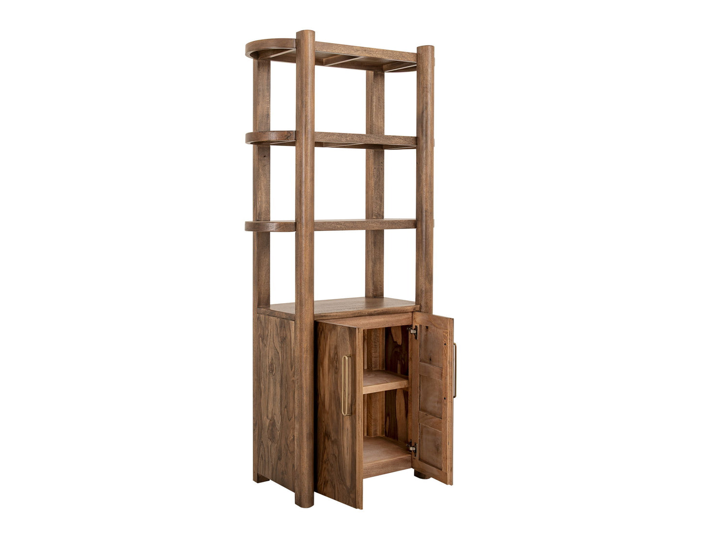 Balam - Pier With 2 Door And 3 Shelf - Light Brown
