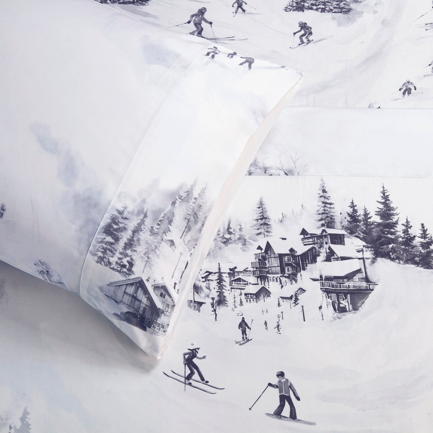 Ski Life - Twin Eucalyptus Sheet Set (Set of 3) - Gray