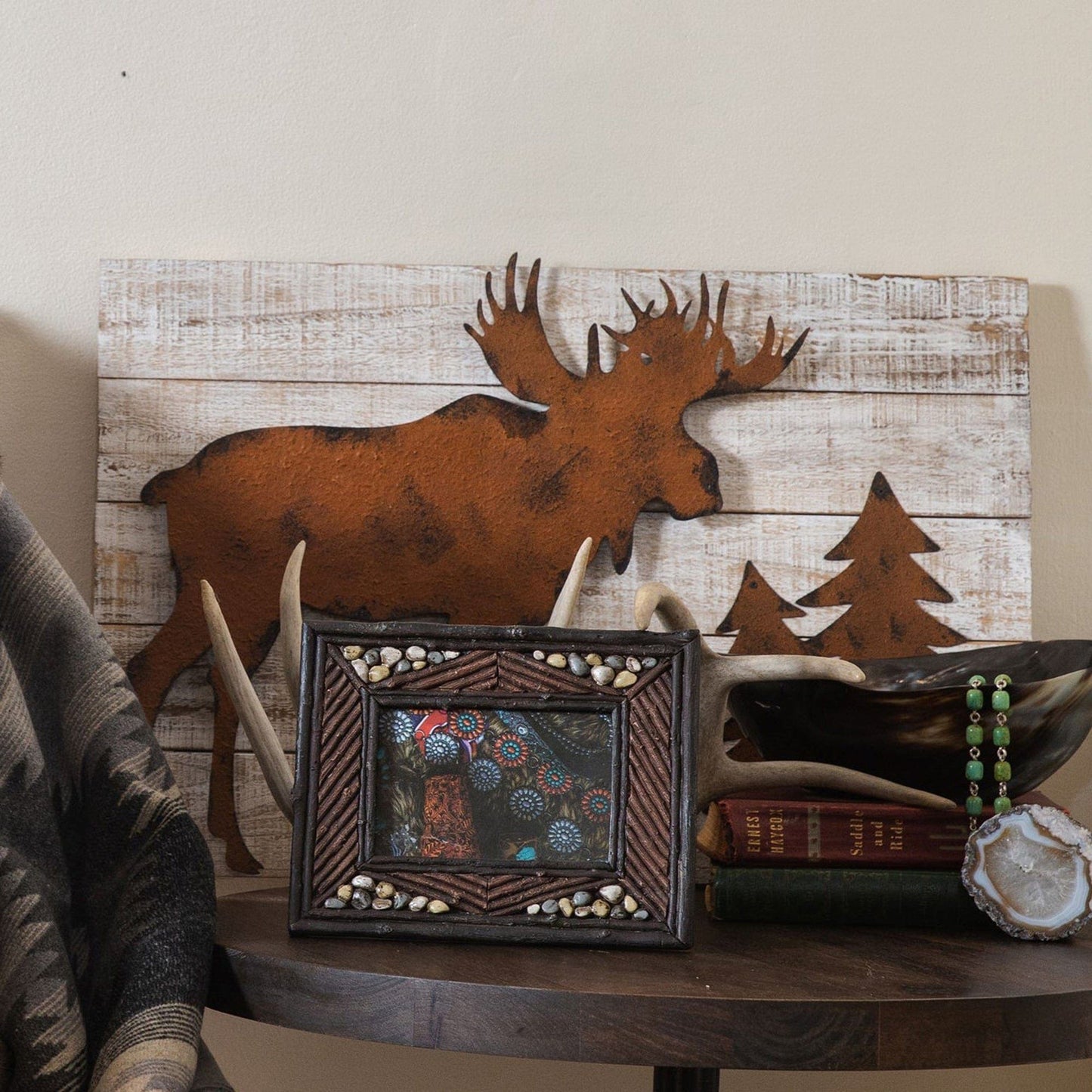 River Rock - 4" x 6" Picture Frame - Dark Brown