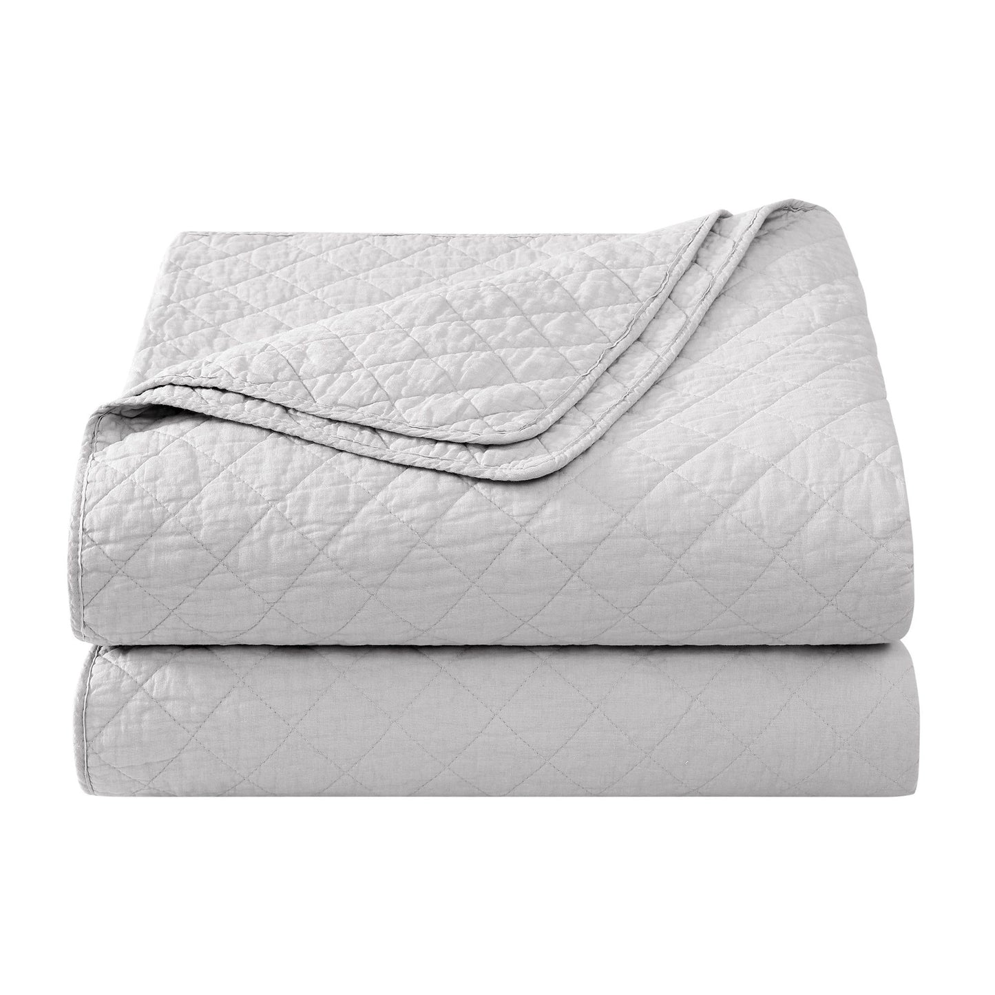 Cotton Comfort - King Quilt Set (Set of 3) - Gray