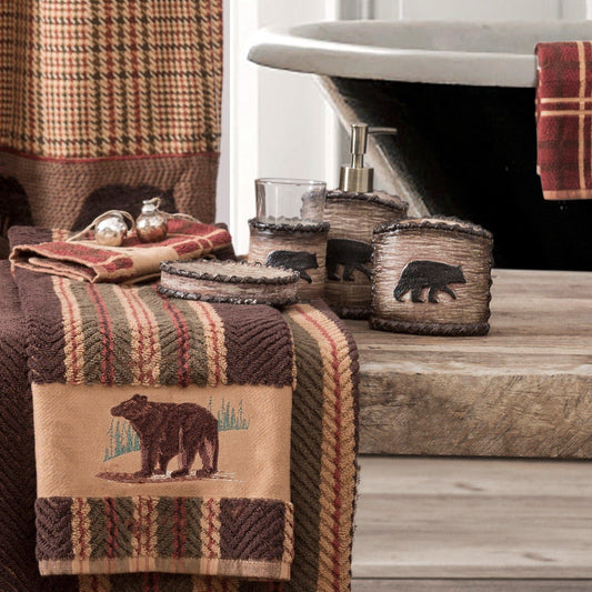 Lodge Bear - Bathroom Sets (Set of 5) - Brown