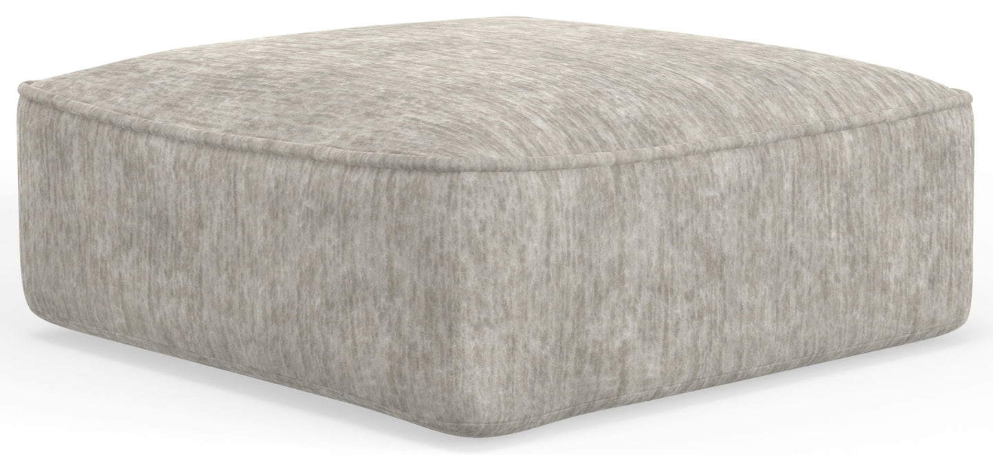 Bucktown - Cocktail Ottoman - Parchment