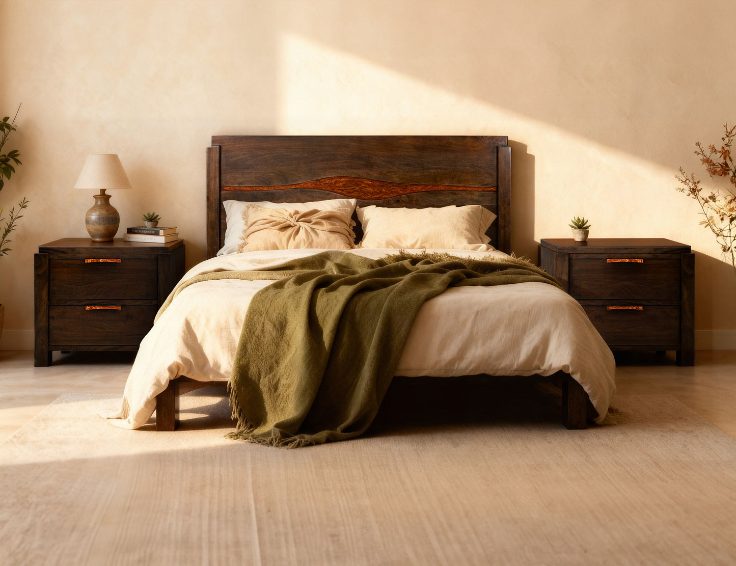 Raramuri - 2 Drawer Nightstand - Dark Brown