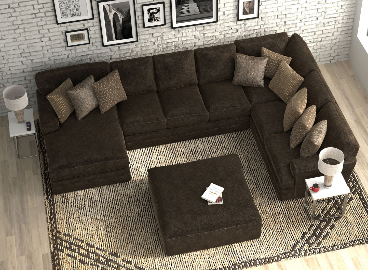 Mammoth - Sectional With Cocktail Ottoman