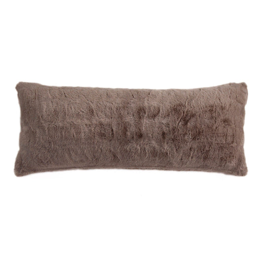 Ruched Rabbit - Lumbar Pillow With Down Insert - Blush