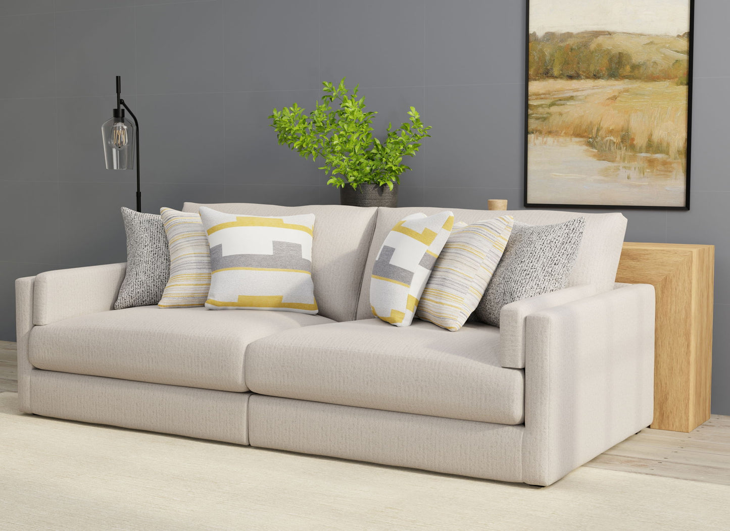 Trevor - 2 Piece Extra Deep Oversized Sofa