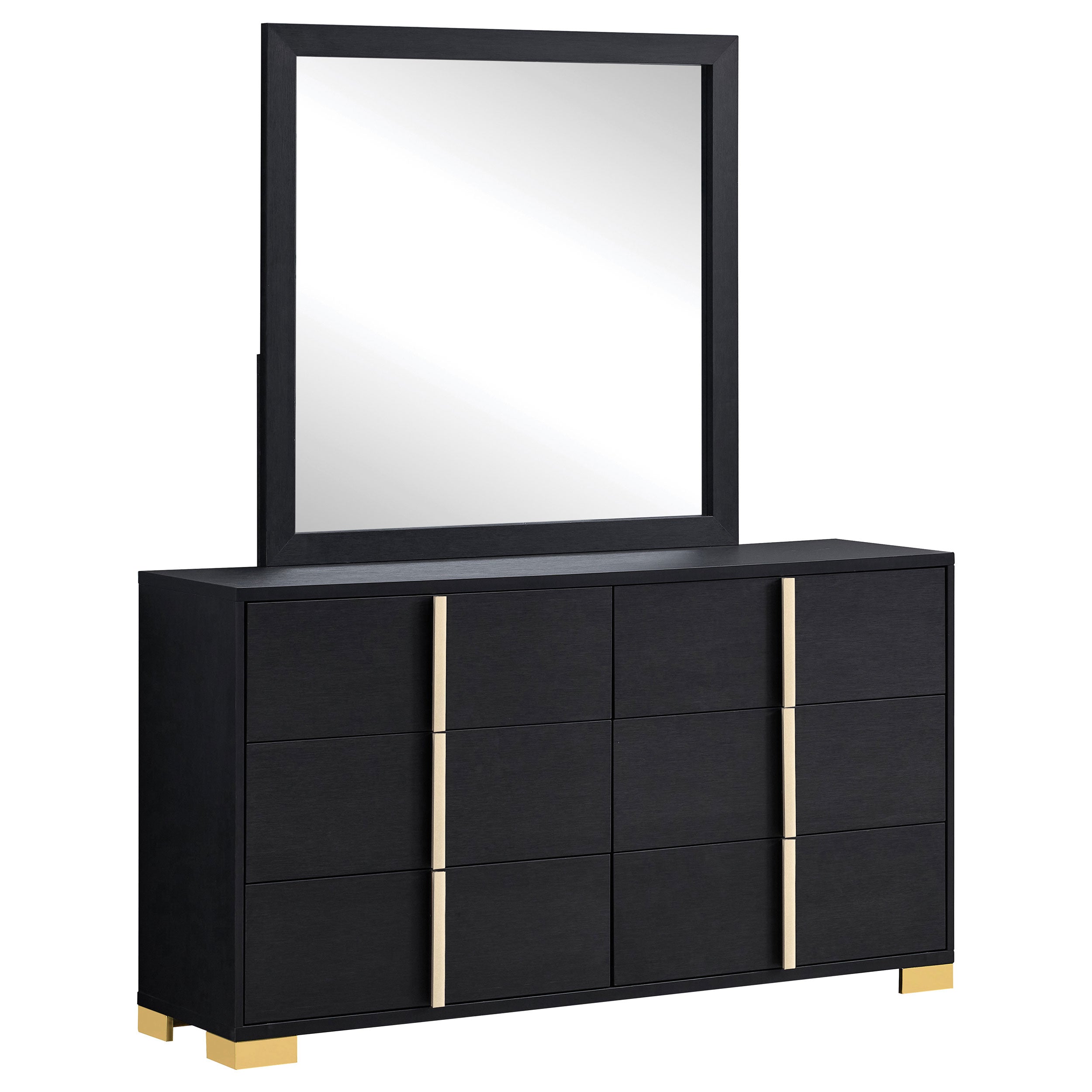 mirror dresser black Marceline 6-drawer with – Charlotte's Furniture and Fashion ClothingBackStyleLabel: Keyhole Back PrettyLittleThing Women's PLT Label Uniquely designed case goods Size:XSMALL