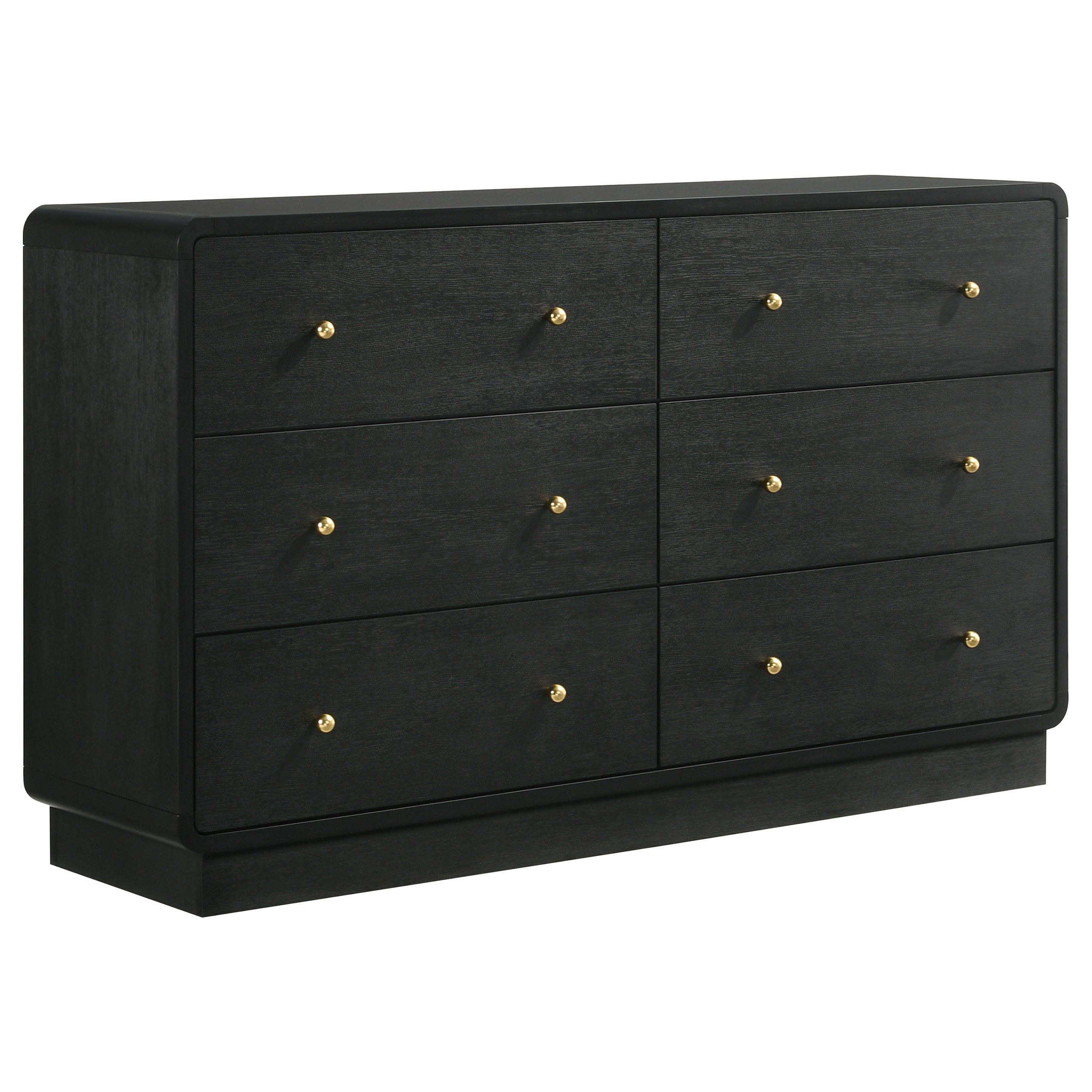 Cavelle 6-drawer Dresser Cabinet Black – Charlotte's Furniture and Fashion