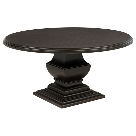 Twyla 60-inch Round Wood Dining Room Table Dark Cocoa