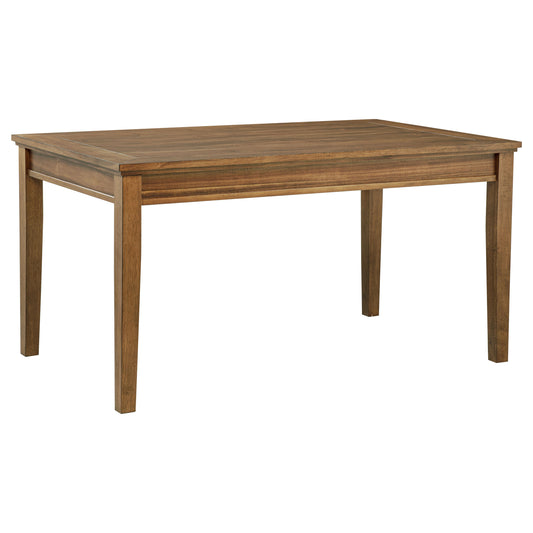 Atwood Rectangular Wood Dining Table Warm Brown